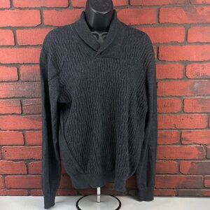 Perry‎ Ellis Women's Grey Sweater – Size Medium – Cotton Blend Pullover